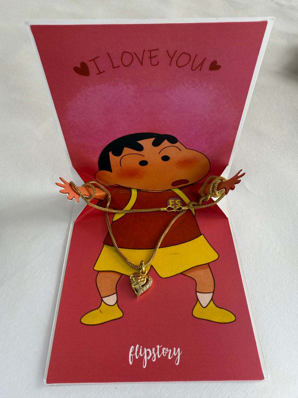 Shinchan-Style “I Love You” Surprise Love Card