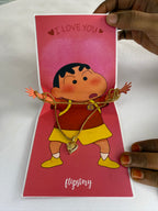 Shinchan-Style “I Love You” Surprise Love Card