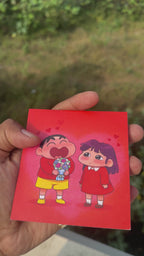 Shinchan-Style “I Love You” Surprise Love Card